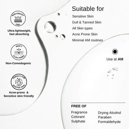 The Formularx Sun Relief Ceramide Silk Tinted Sunscreen SPF 50 PA++++ with Niacinamide & Peptides