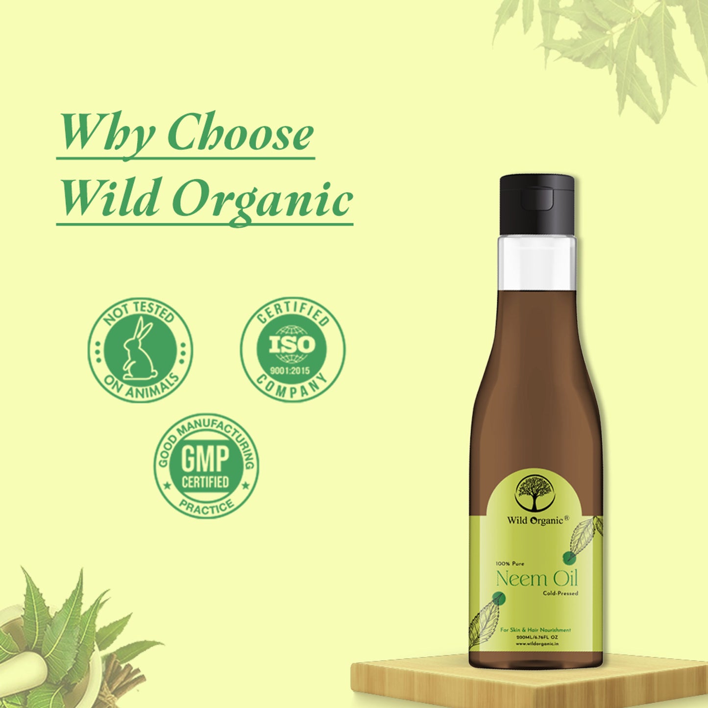Wild Organic Neem Oil Pure And Natural