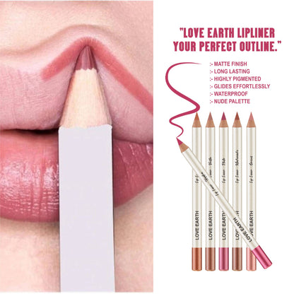 Love Earth Everyday Nudes Lip Liner - Pack Of 6