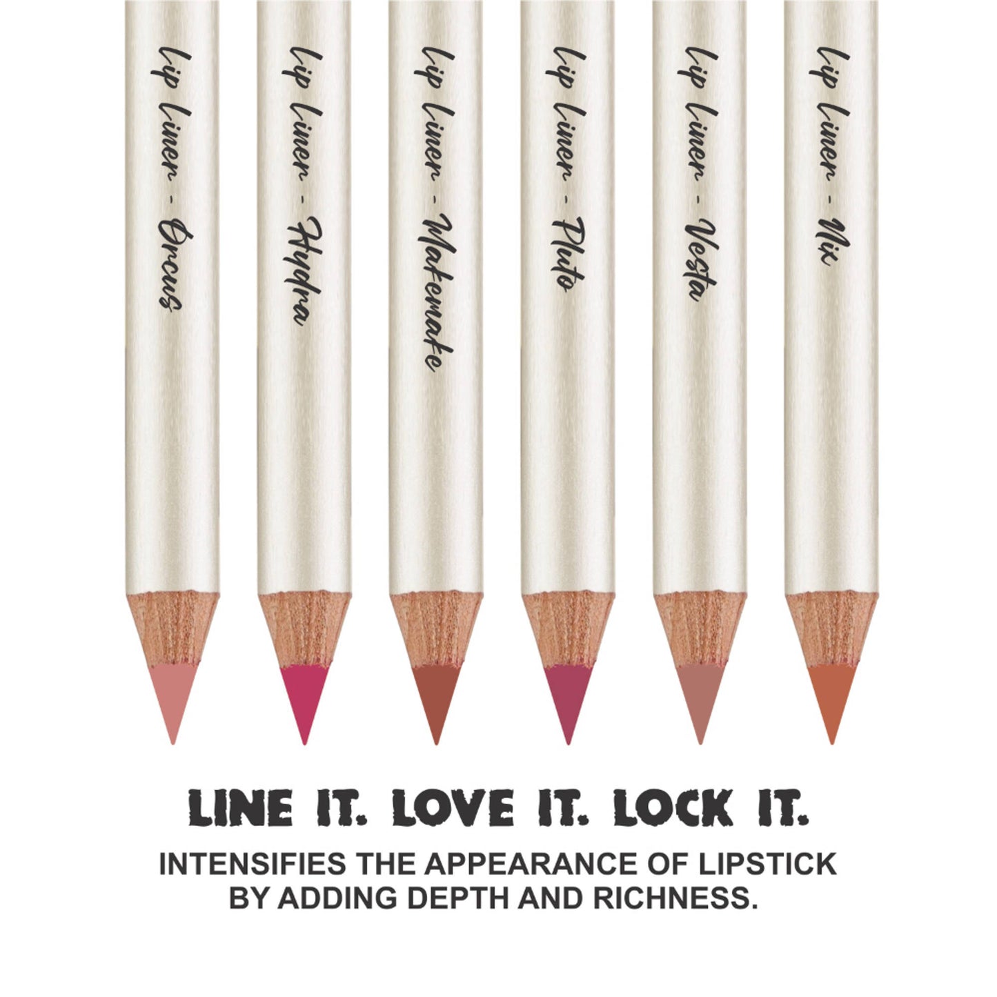 Love Earth Everyday Nudes Lip Liner - Pack Of 6