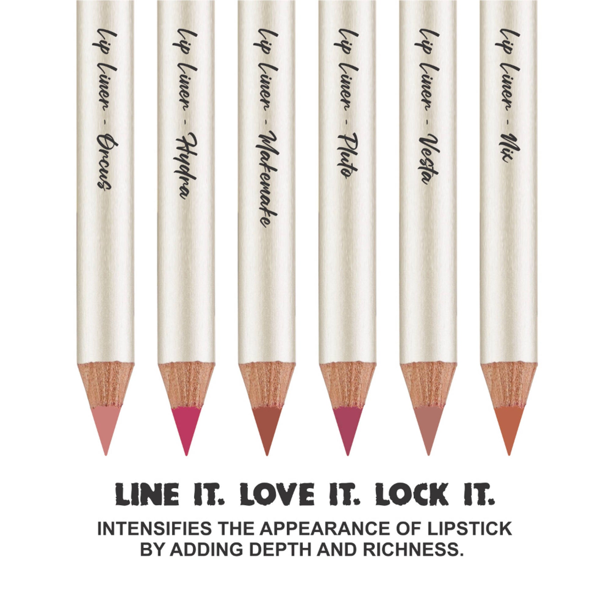 Love Earth Everyday Nudes Lip Liner - Pack Of 6