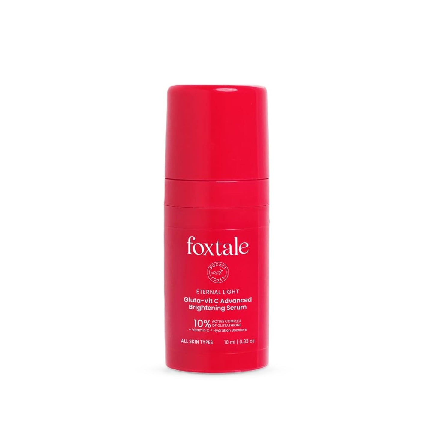 Foxtale 10% Vitamin C-Glutathione Brightening Face Serum For Glowing Skin, Dark Spots & Pigmentation
