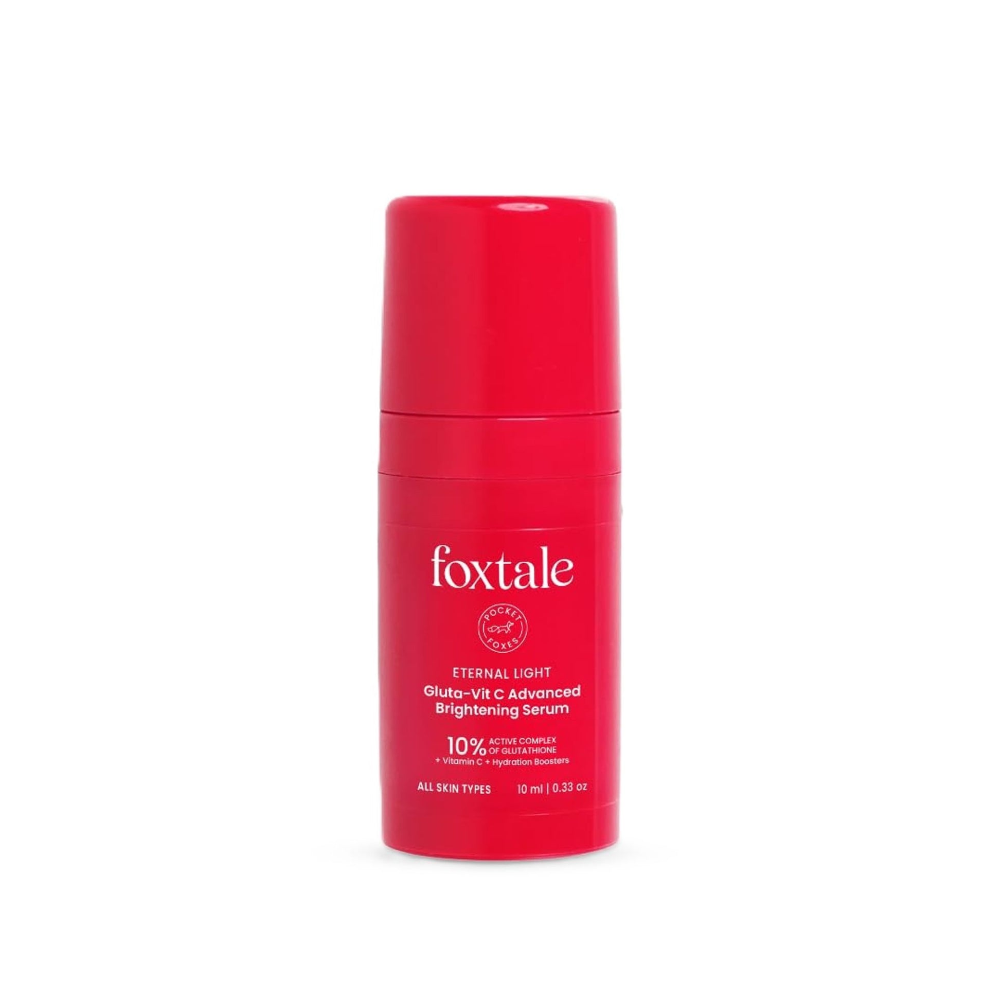 Foxtale 10% Vitamin C-Glutathione Brightening Face Serum For Glowing Skin, Dark Spots & Pigmentation