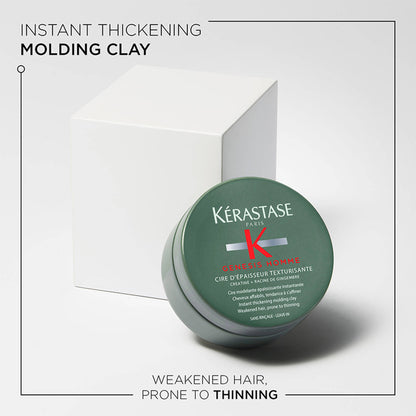 Kerastase Genesis Homme Anti-Hair Fall Thickening Clay, For Weakened Hair, Prone To Thinning