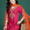 Dhiyona IE Ethnic Motifs Regular Kurta with Trousers & Dupatta