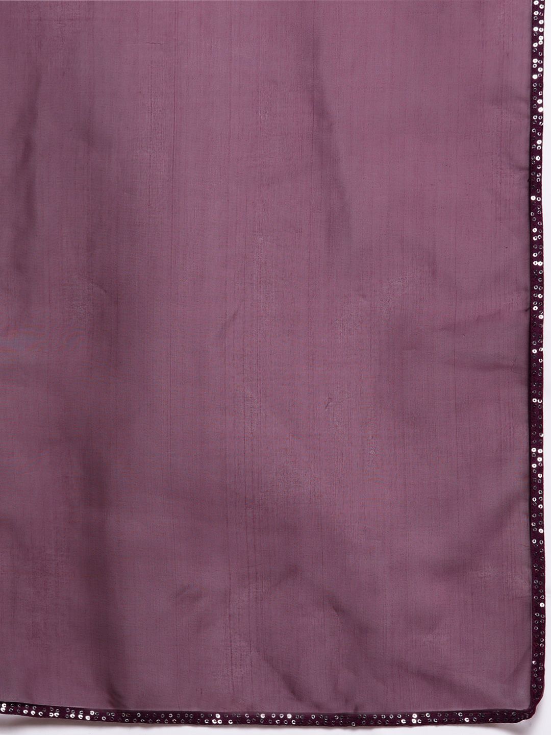 Indyancart IE Women Purple Sequinned Kurta with Palazzos & With Dupatta