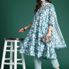 Dhiyona IE Floral Printed Pure Cotton Kurta with Trousers & With Dupatta