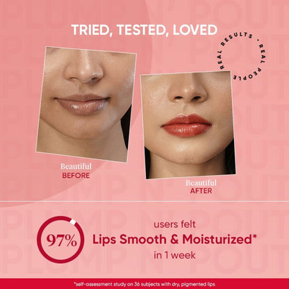 Dot & Key Vitamin C + E Lip Plumping Mask For Soothes Dryness, Pigmentation & Glowing Lips - Lingonberry