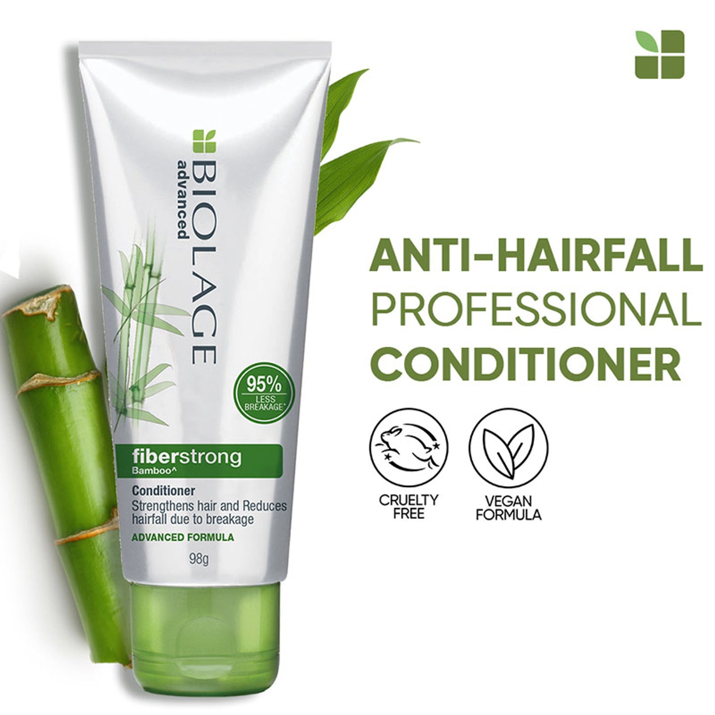 Biolage Fiberstrong Professional Conditioner for Hair Breakage, 12x Strength in Weak Hair
