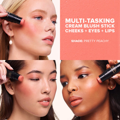 Nudestix Nudies Matte Lux All Over Face Blush Color - Pretty Peachy
