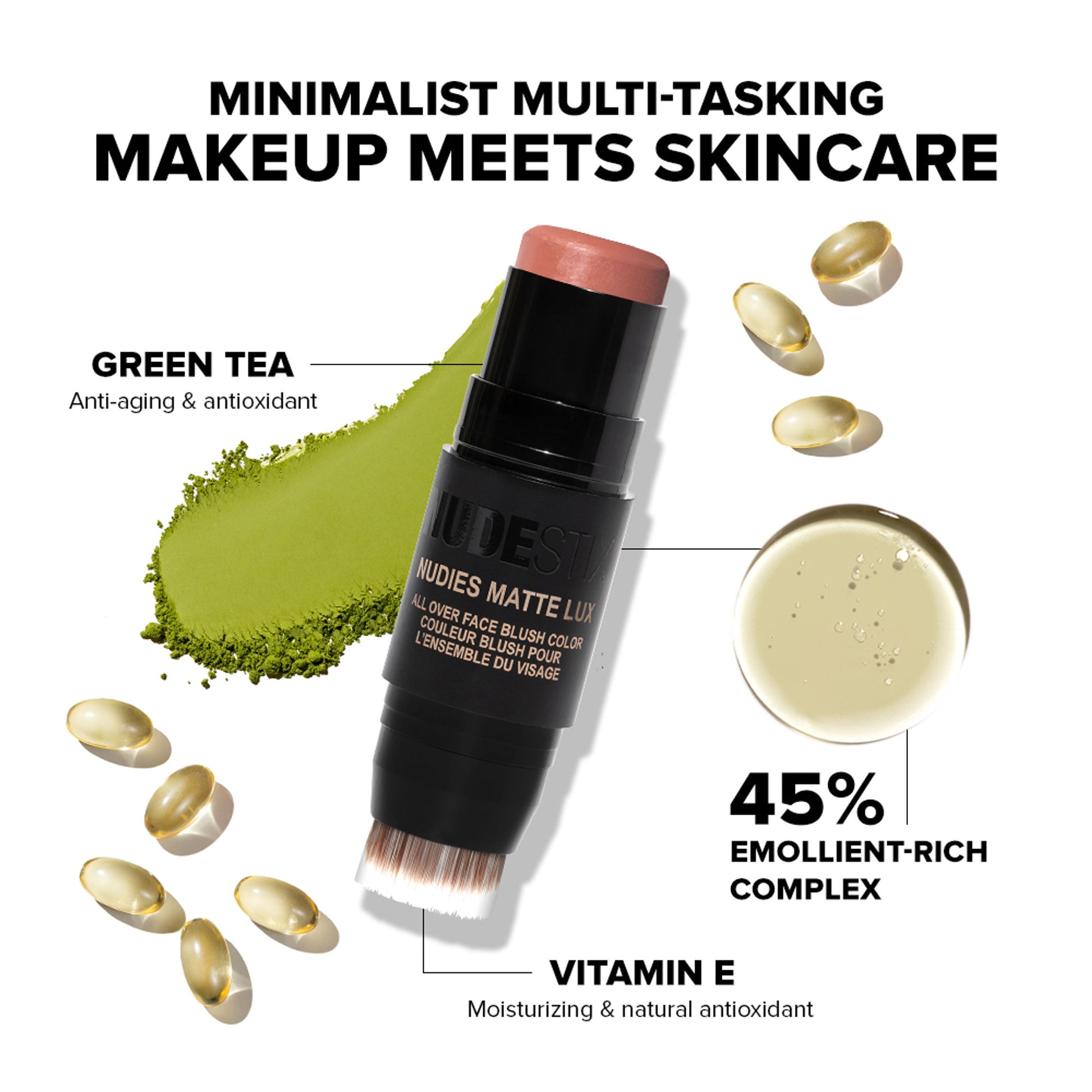 Nudestix Nudies Matte Lux All Over Face Blush Color - Rosy Posy