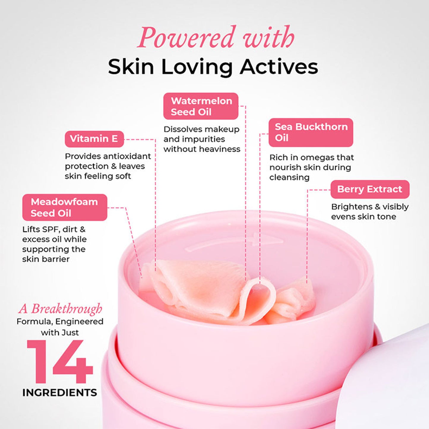The Pink Foundry Melt To Foam Cleansing Balm