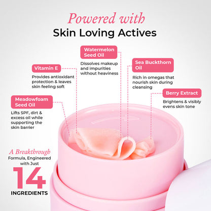 The Pink Foundry Melt To Foam Cleansing Balm