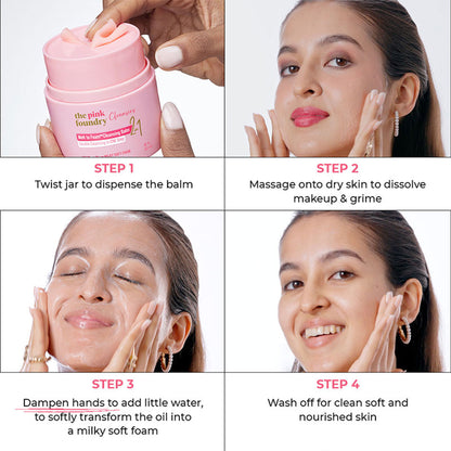 The Pink Foundry Melt To Foam Cleansing Balm