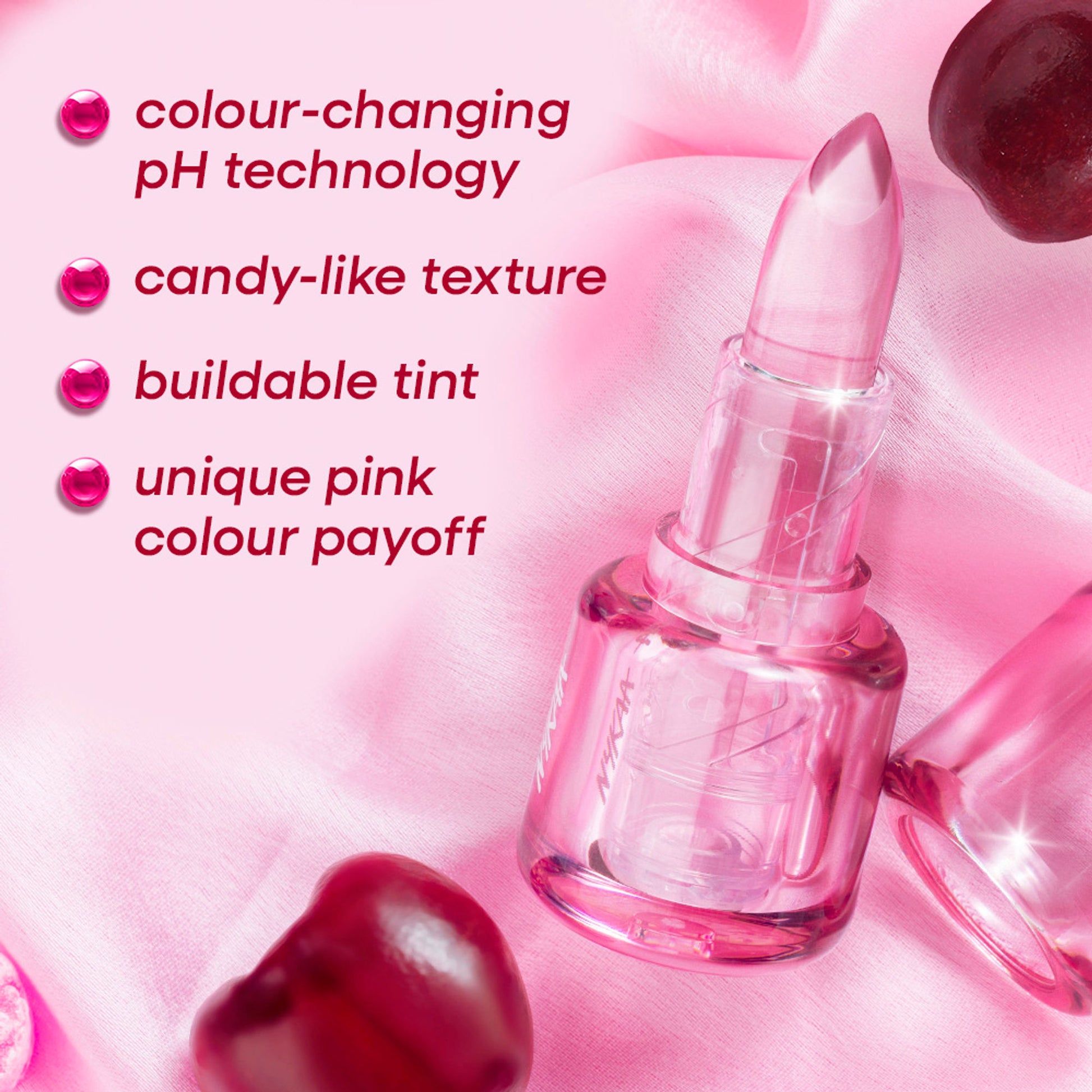 Nykaa Cosmetics Lolli Lips pH Colour Changing Lip Tint Lipstick - Cherry Candy