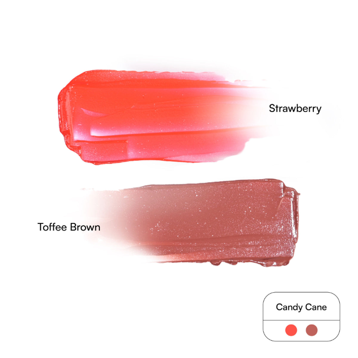 Gush Beauty Gush Beauty 2-in-1 Lip and Cheek Tint in Candy Cane, showing the compact container and vibrant red tint.