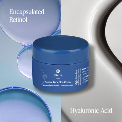 Oteria Bounce Back Skin Cream With 0.1% Encapsulated Retinol 0.1% Hyaluronic Acid Night Skin Repair