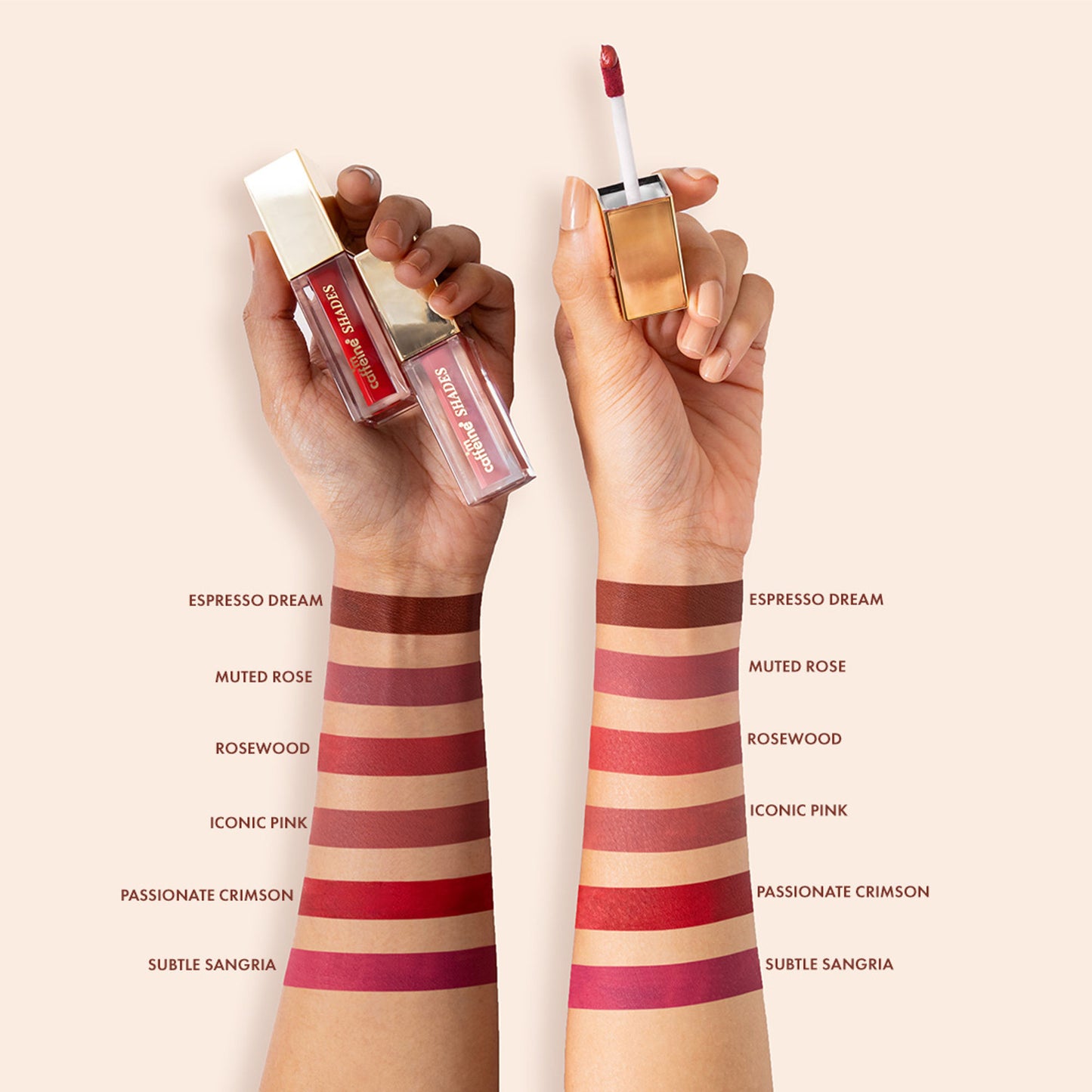 MCaffeine Shades Velvet Blur Matte Liquid Lipstick 12 Hrs Stay & Lightweight - Passionate Crimson