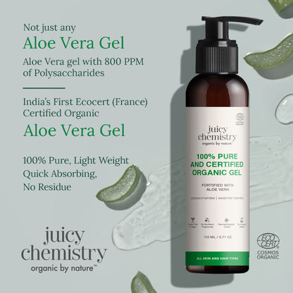 Juicy Chemistry Pure and Certified Organic Gel Fortified with Aloe Vera