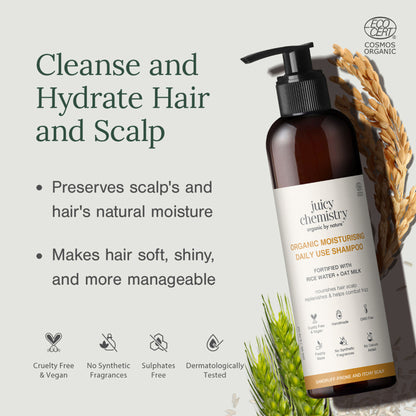 Juicy Chemistry Moisturising Daily Use Shampoo For Dry, Frizzy & Unmanageable Hair