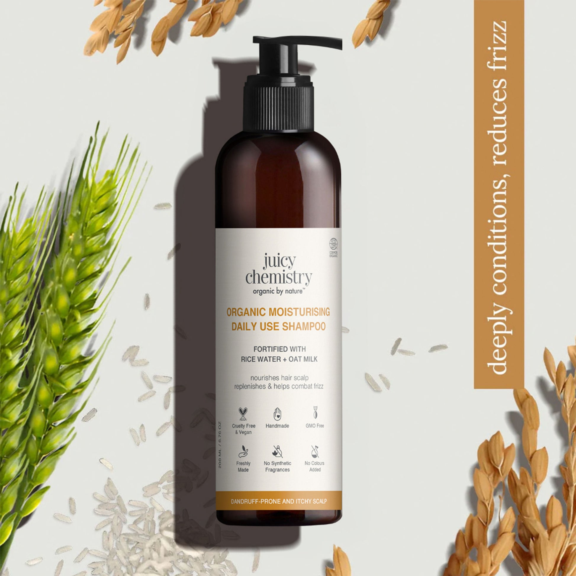 Juicy Chemistry Moisturising Daily Use Shampoo For Dry, Frizzy & Unmanageable Hair