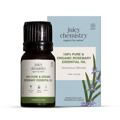 Juicy Chemistry 100% Pure & Organic Rosemary Essential Oil