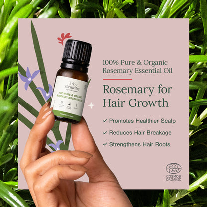 Juicy Chemistry 100% Pure & Organic Rosemary Essential Oil