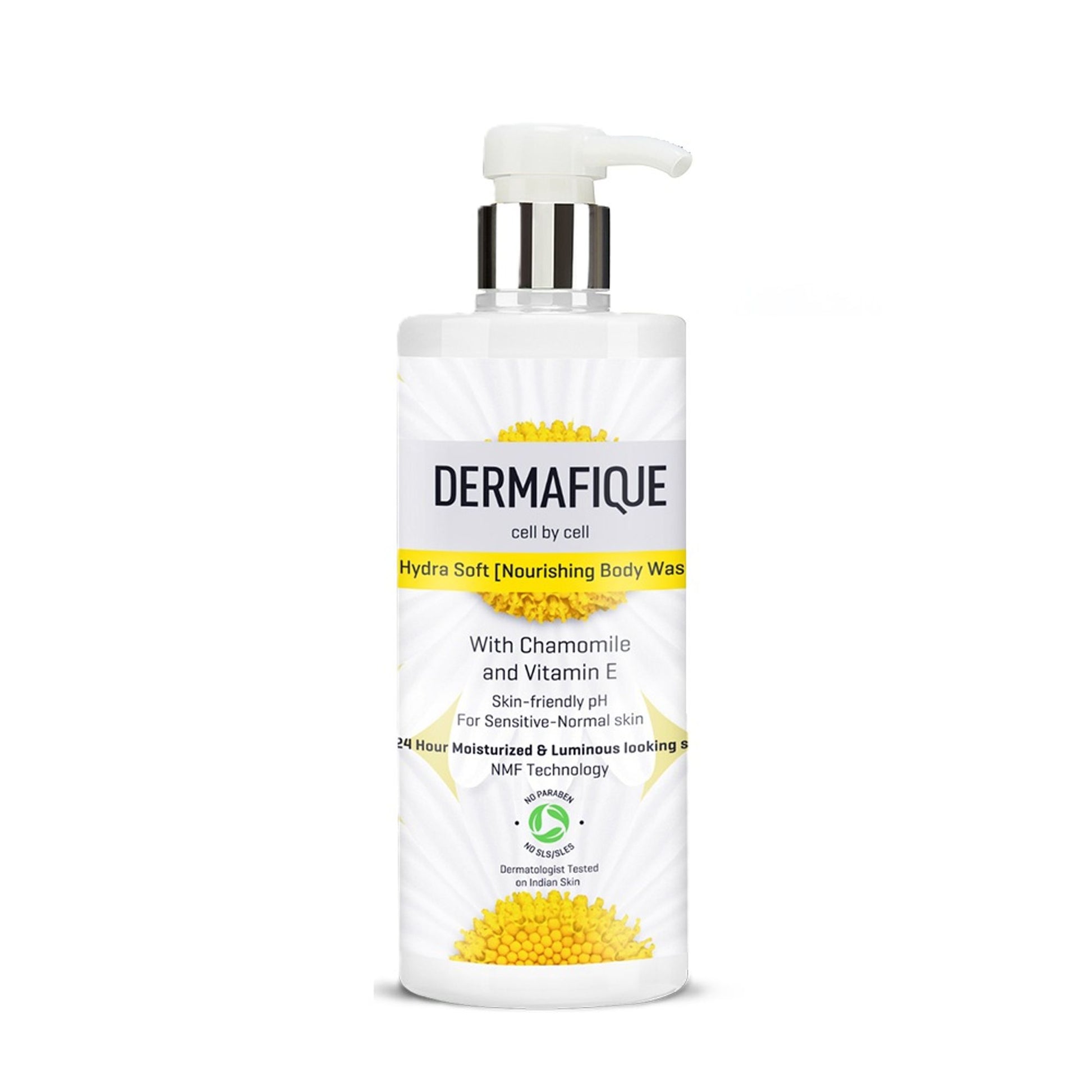 Dermafique Hydra Soft Nourishing Body Wash - 24hr Moisture, Hyaluronic Acid & NMF
