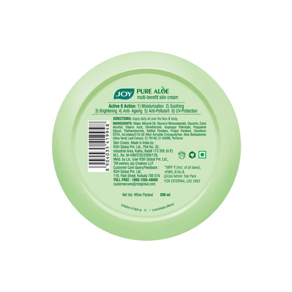 Joy Pure Aloe Vera Light Moisturizer Skin Cream for Face & Body For 48 Hrs Moisturization