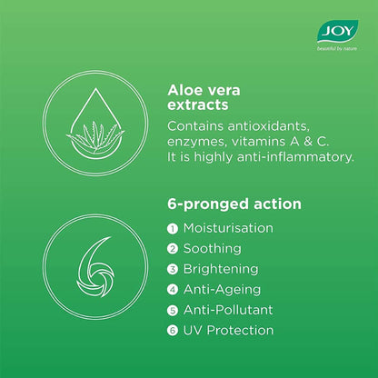 Joy Pure Aloe Vera Light Moisturizer Skin Cream for Face & Body For 48 Hrs Moisturization
