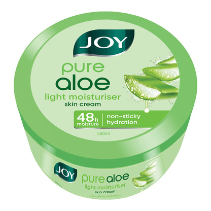 Joy Pure Aloe Vera Light Moisturizer Skin Cream for Face & Body For 48 Hrs Moisturization