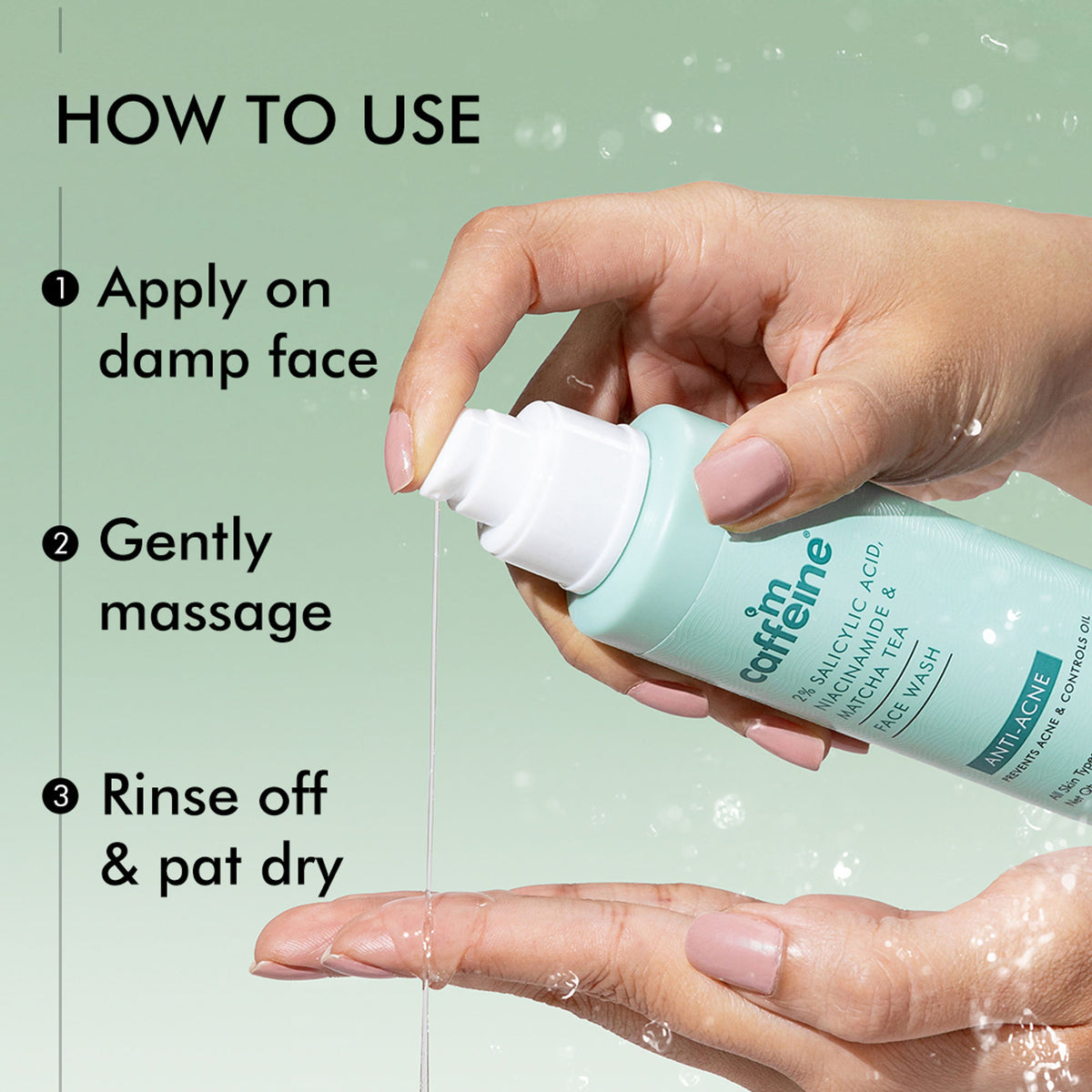 MCaffeine 2% Salicylic Acid Anti Acne Face Wash With Niacinamide & Matcha Tea, For Oil Control