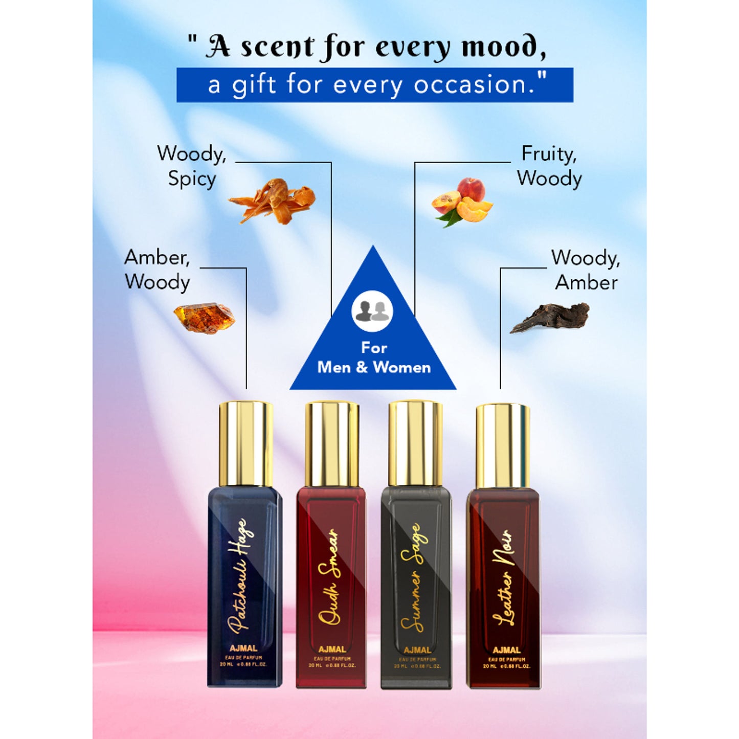 Ajmal India Artisan Luxury Fragrance Eau de Parfum Gift Set - Pack Of 4