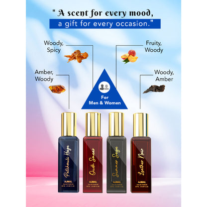 Ajmal India Artisan Luxury Fragrance Eau de Parfum Gift Set - Pack Of 4