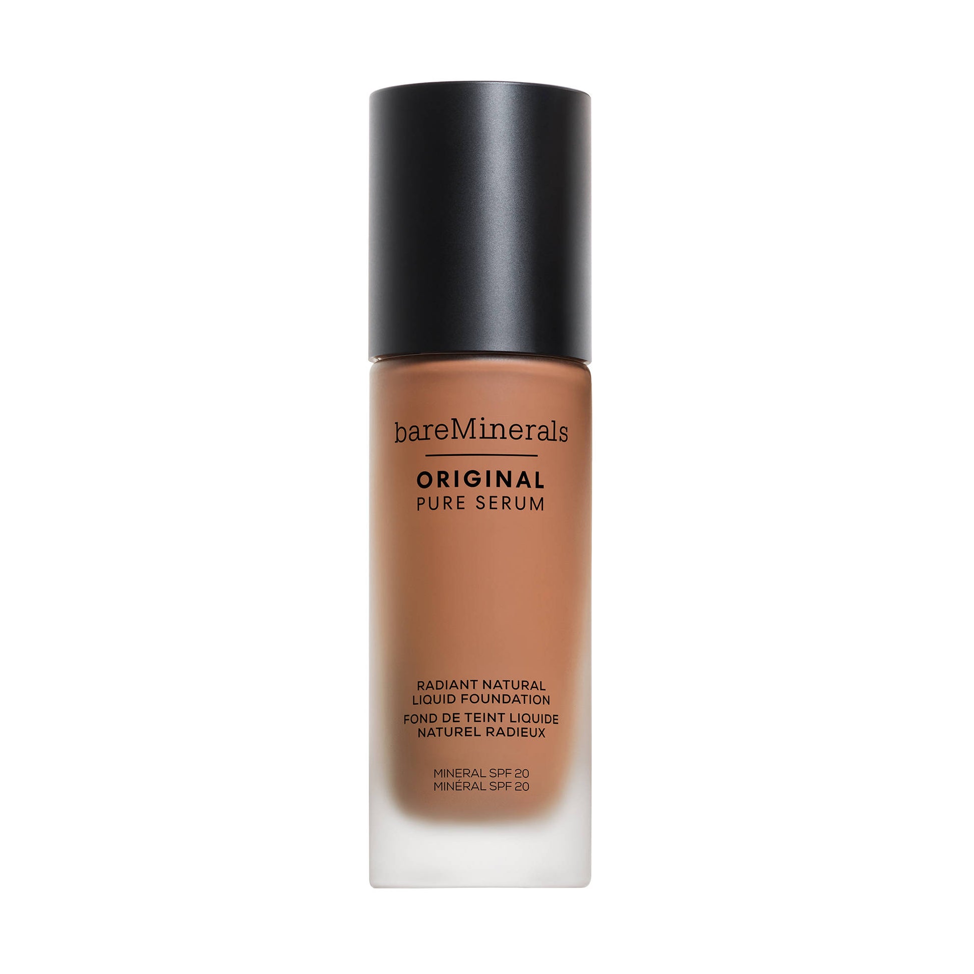 bareMinerals ORIGINAL Pure Serum Radiant Natural Liquid Foundation Mineral SPF 20 - Medium Deep Cool 4.5