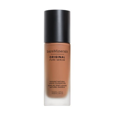 bareMinerals ORIGINAL Pure Serum Radiant Natural Liquid Foundation Mineral SPF 20 - Medium Deep Cool 4.5