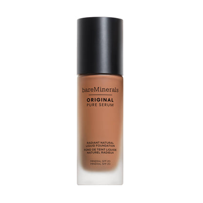 bareMinerals ORIGINAL Pure Serum Radiant Natural Liquid Foundation Mineral SPF 20 - Medium Deep Cool 4.5