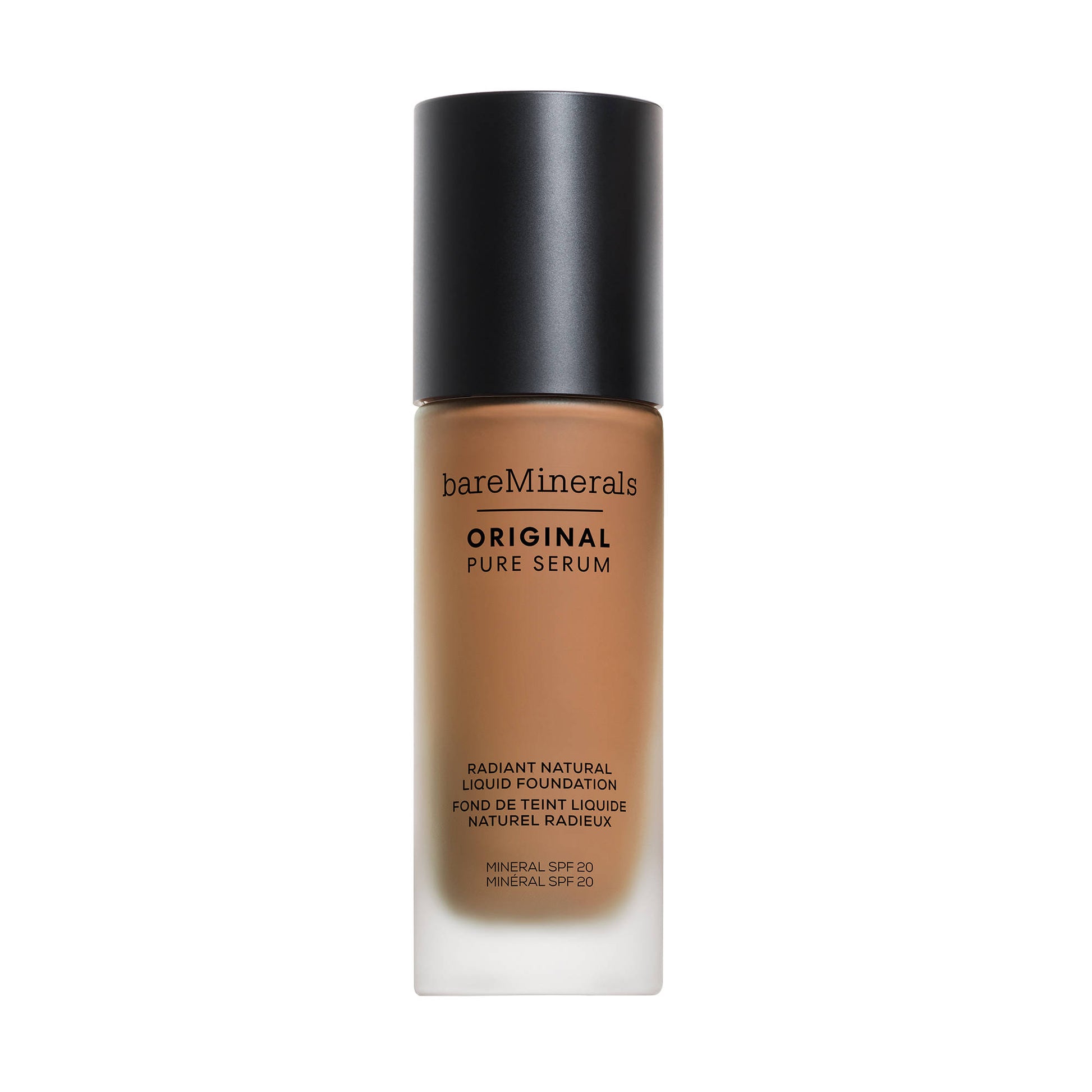 bareMinerals ORIGINAL Pure Serum Radiant Natural Liquid Foundation Mineral SPF 20 - Medium Deep Neutral 4.5