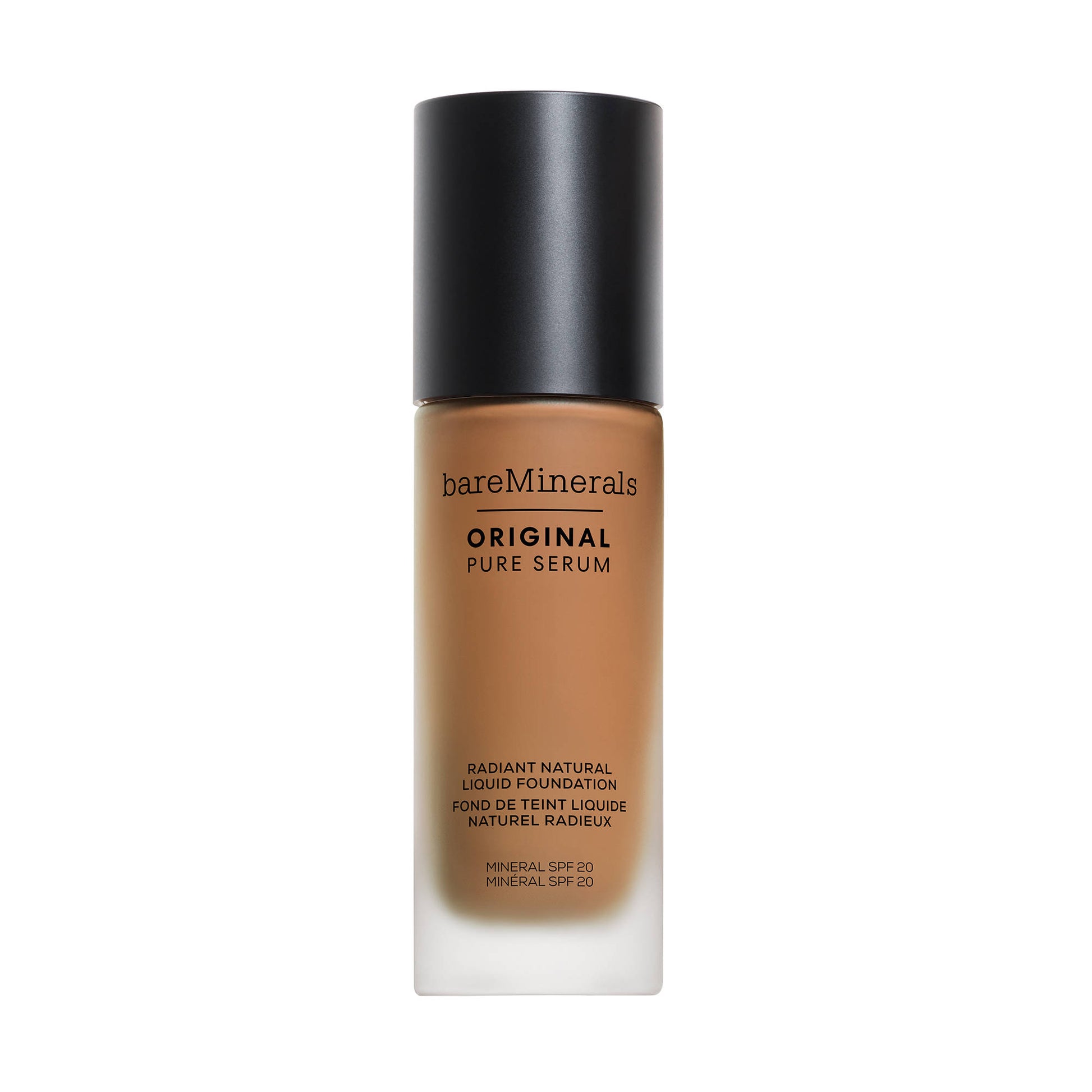 bareMinerals ORIGINAL Pure Serum Radiant Natural Liquid Foundation Mineral SPF 20 - Medium Deep Warm 4.5