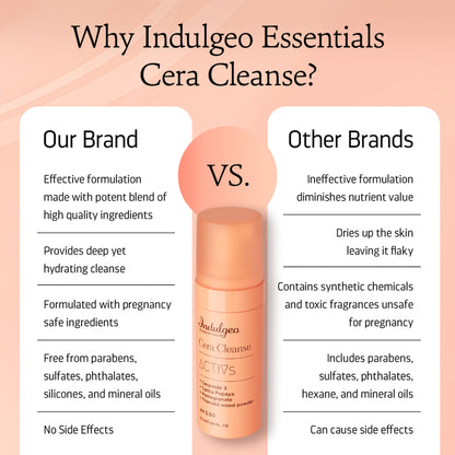 Indulgeo Essentials Cera Cleanse Activs - Ceramide Foaming Face Wash