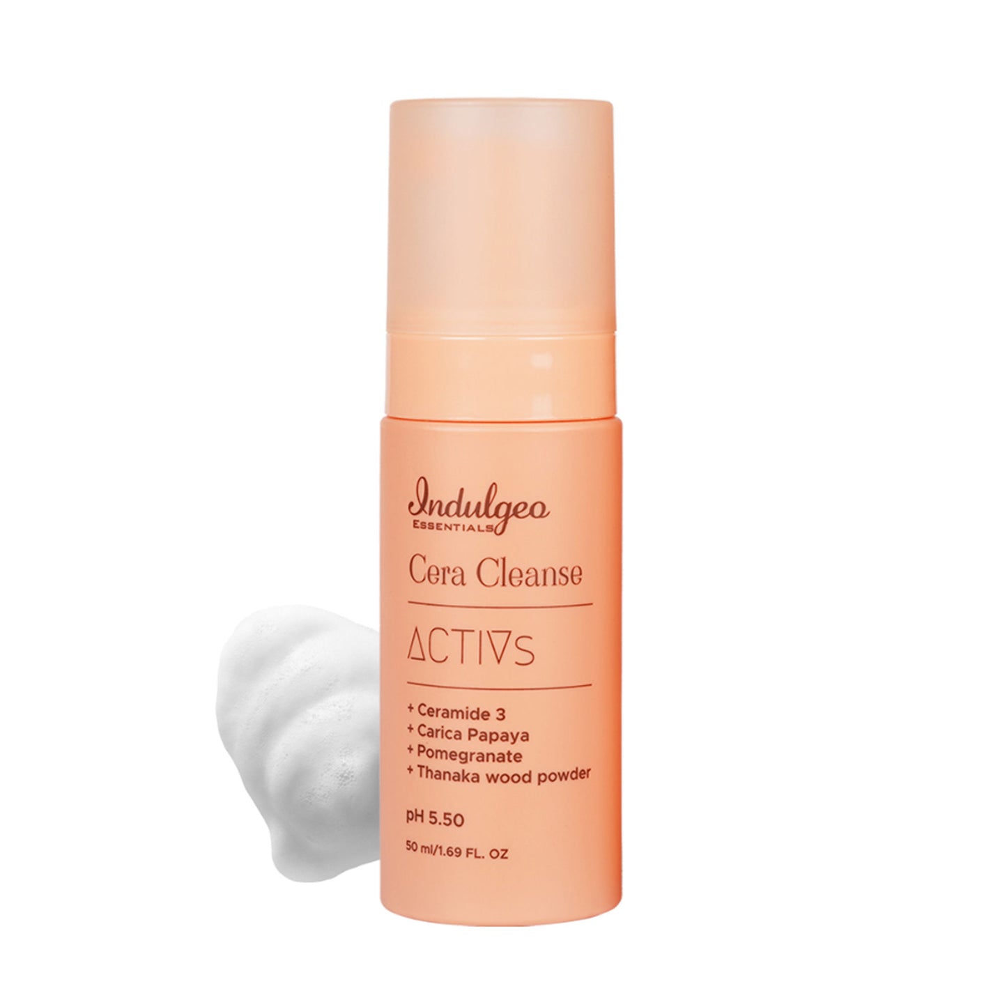 Indulgeo Essentials Cera Cleanse Activs - Ceramide Foaming Face Wash