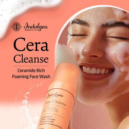 Indulgeo Essentials Cera Cleanse Activs - Ceramide Foaming Face Wash