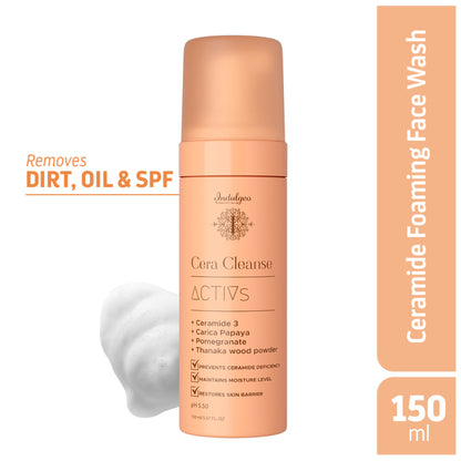 Indulgeo Essentials Cera Cleanse Activs - Ceramide Foaming Face Wash