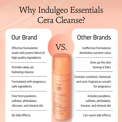 Indulgeo Essentials Cera Cleanse Activs - Ceramide Foaming Face Wash