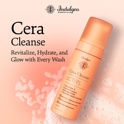 Indulgeo Essentials Cera Cleanse Activs - Ceramide Foaming Face Wash