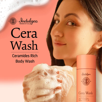 Indulgeo Essentials Cera Wash - Ceramide Body Wash For Gentle Hydrated Cleanse