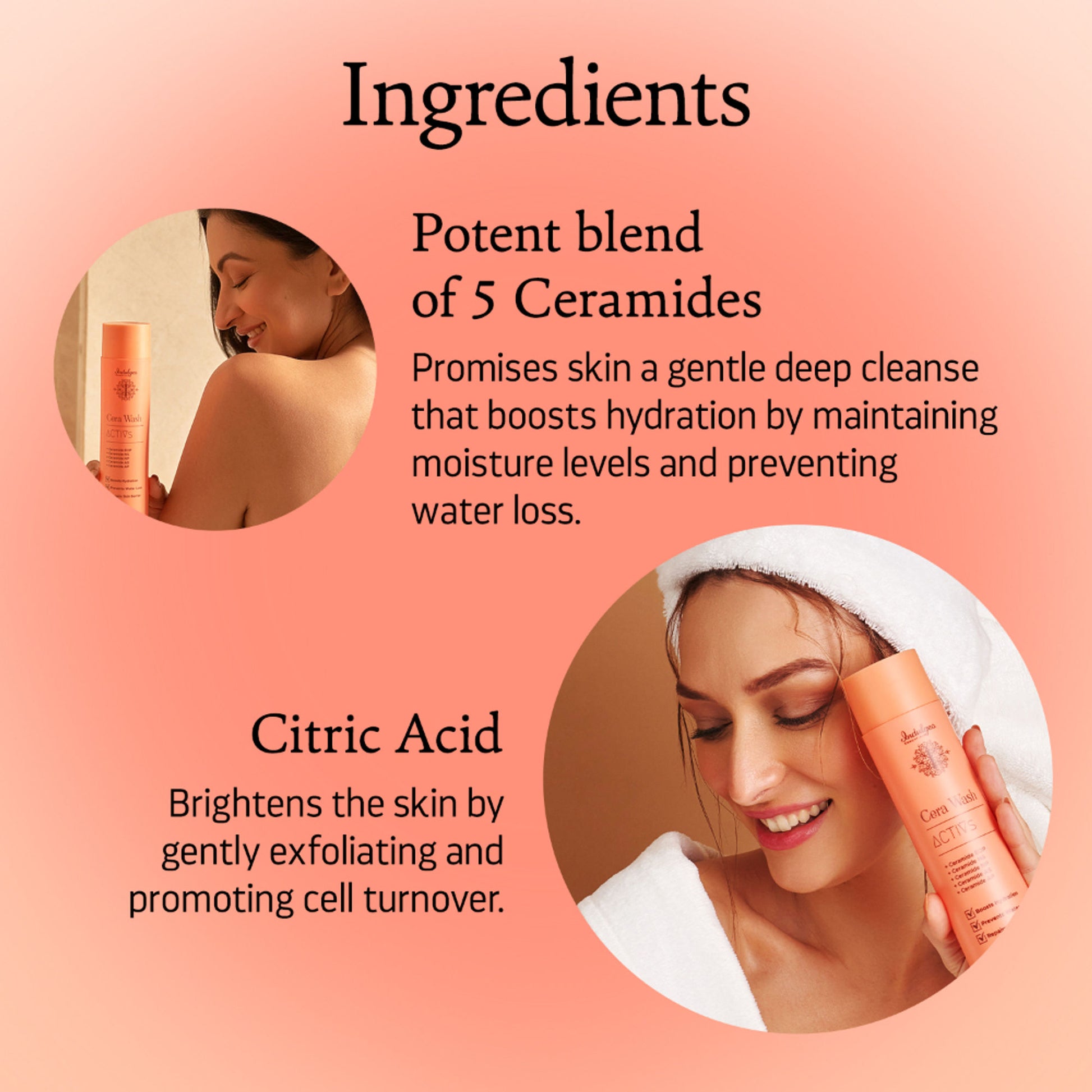 Indulgeo Essentials Cera Wash - Ceramide Body Wash For Gentle Hydrated Cleanse