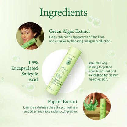 Indulgeo Essentials Sal Wash - Body Wash With Encapsulated Salicylic Acid 1.5% For Body Acne