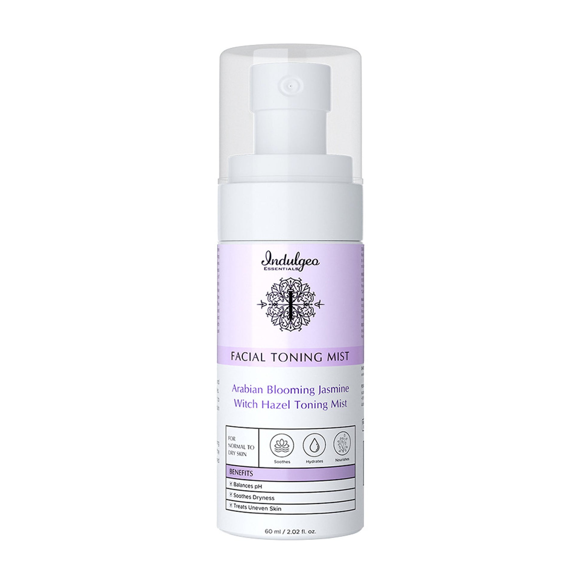 Indulgeo Essentials Arabian Blooming Jasmine Witch Hazel Toning Mist/Toner For Dry Skin