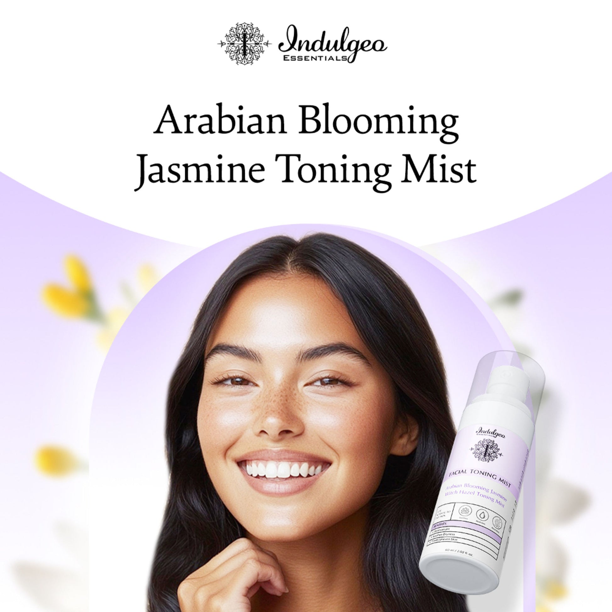 Indulgeo Essentials Arabian Blooming Jasmine Witch Hazel Toning Mist/Toner For Dry Skin